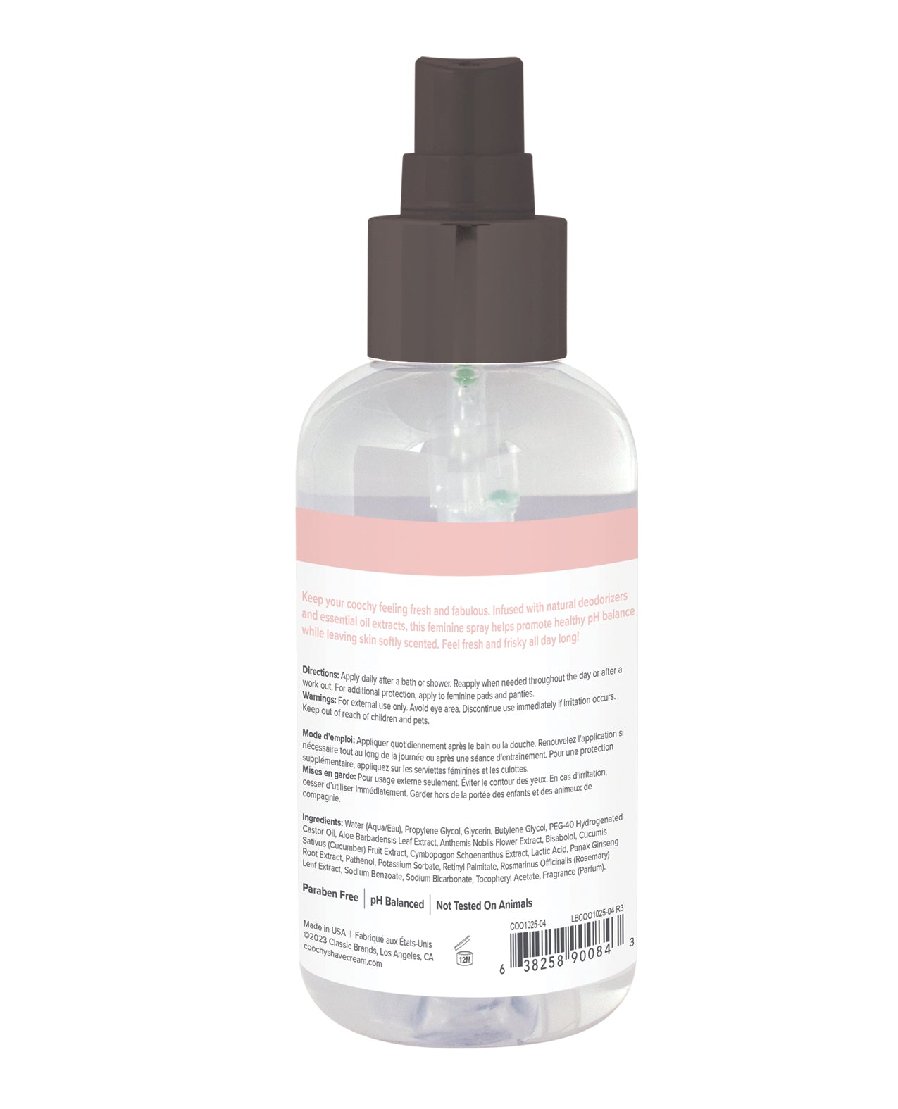 COOCHY Feel Fresh Intimate Spray - 4 oz Peony Prowess