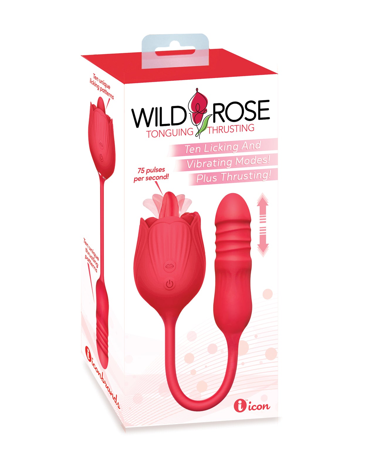 Wild Rose Licking & Thrusting Vibrator
