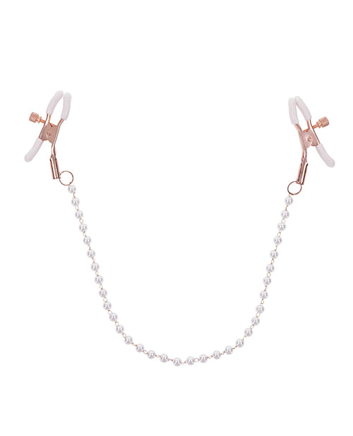 S@x & Mischief Peaches 'n CreaMe Pearl Nipple Clamps