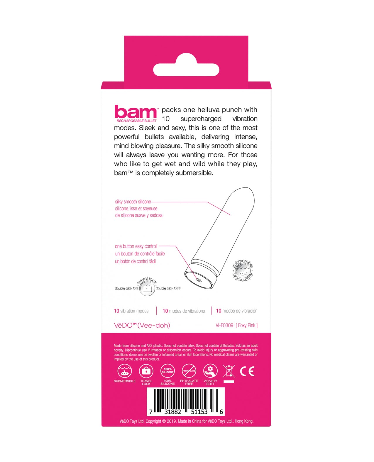 VeDO Bam Rechargeable Bullet