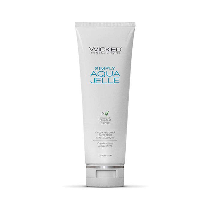 Wicked Sensual Care Simply Aqua Jelle Waterbased Lubricant - 4 oz
