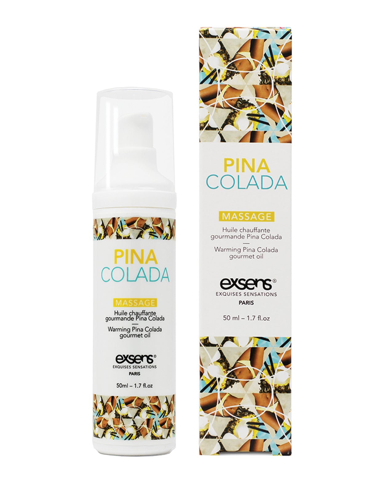 EXSENS of Paris Warming Massage Oil - Pina Colada