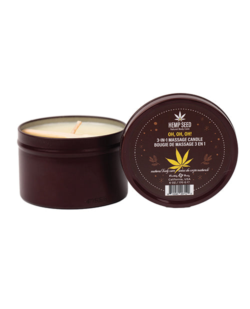 Skip to the beginning of the images gallery Download Product Images Earthly Body 2024 Holiday 3 in 1 Massage Candle - 6 oz Oh Oh Oh
