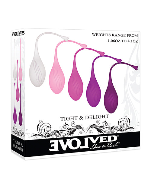 Evolved Tight & Delight 5 pc Weighted Kegel Ball Set