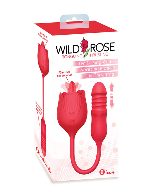 Wild Rose Licking & Thrusting Vibrator