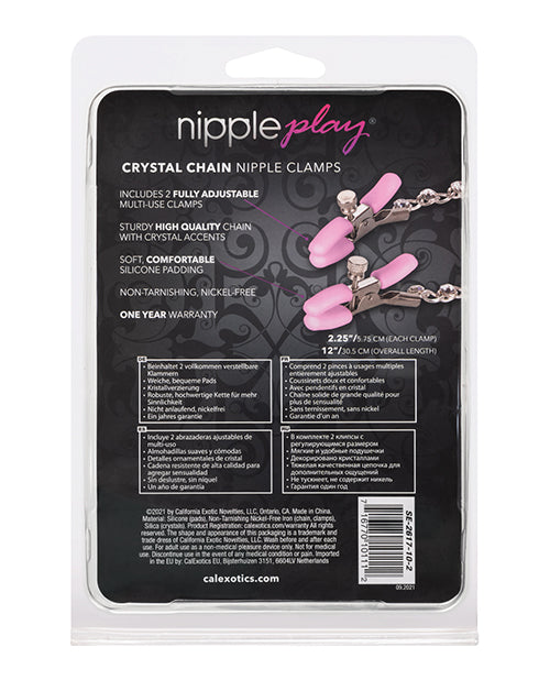 Nipple Play Crystal Chain Nipple Clamps