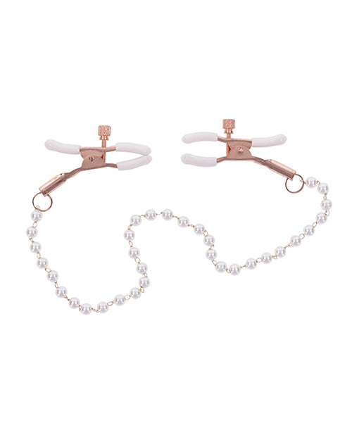 S@x & Mischief Peaches 'n CreaMe Pearl Nipple Clamps