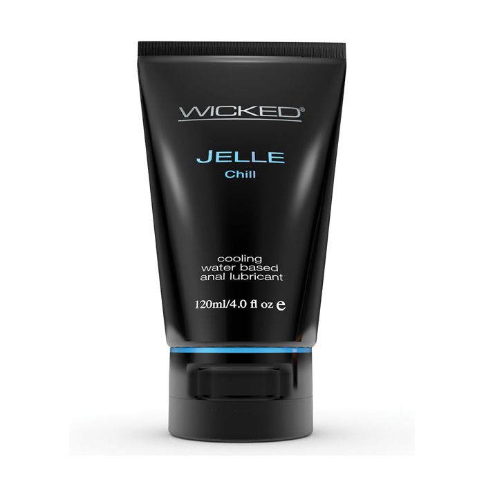 Wicked Sensual Care Jelle Chill Waterbased Anal Gel Lubricant - 4 oz